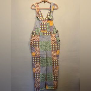 Lucy & Yak x Tanya Reynolds Dungarees, Floral Overalls